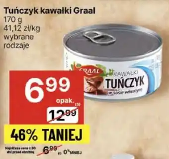 Delikatesy Centrum Tuńczyk kawałki Graal oferta