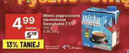 Delikatesy Centrum Mleko zagęszczone niesłodzone Gostyńskie 7,5% oferta