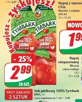 Dino Sok jabłkowy 100% Tymbark 1l oferta