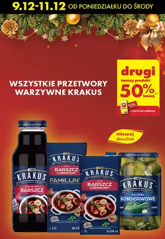 Biedronka Przetwory warzywne Krakus oferta