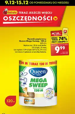 Biedronka Ręcznik papierowy Queen Mega Sweep oferta