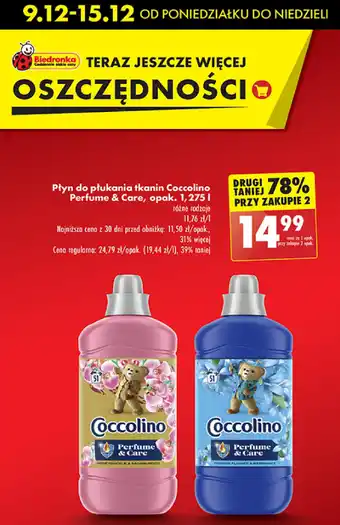 Biedronka Płyn do płukania Coccolino oferta