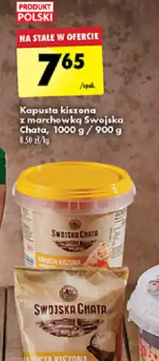 Biedronka Kapusta kiszona z marchwią Swojska Chata oferta