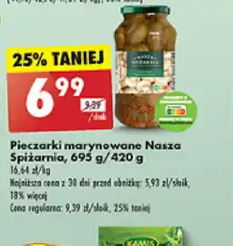 Biedronka Pieczarki marynowane Nasza Spiżarnia oferta