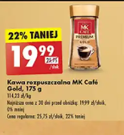 Biedronka Kawa rozpuszczalna MK Café Gold oferta