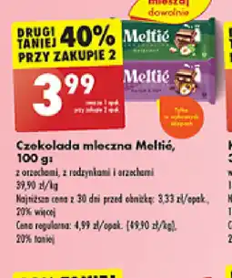 Biedronka Czekolada mleczna Meltié oferta