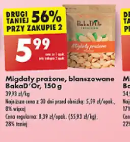 Biedronka Migdały prażone, blanszowane Bakad'Or oferta