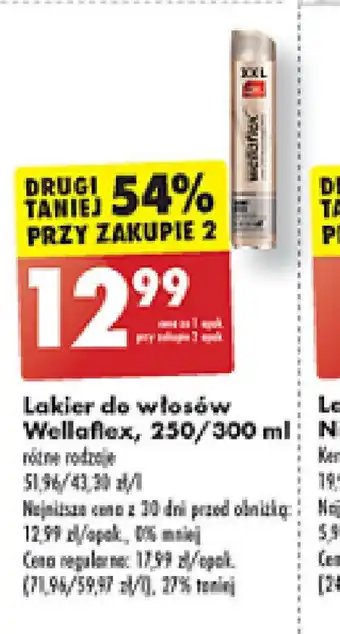 Biedronka Lakier do włosów Wellaflex oferta