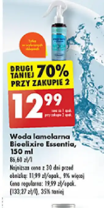 Biedronka Woda lamelarna Bioelixir Essentia oferta