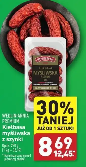 ALDI Kiełbasa myśliwska z szynki oferta