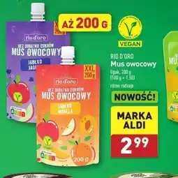 ALDI Mus owocowy Rio D'oro oferta