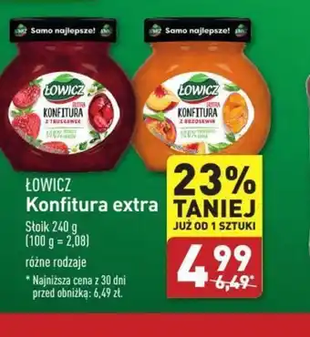 ALDI Konfitura extra Lowicz oferta