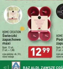 ALDI Swieczki zapachowe Home Creation maxi oferta