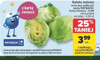 Carrefour Sałata lodowa oferta