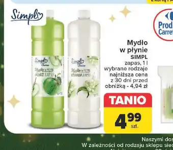 Carrefour Mydło w płynie Simply oferta