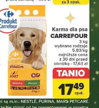 Carrefour Karma dla psa Carrefour oferta