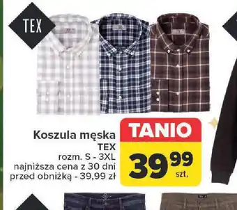 Carrefour Koszula męska TEX oferta