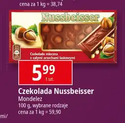 E.Leclerc Czekolada mleczna z całymi orzechami Alpen Gold Nussbeisser oferta