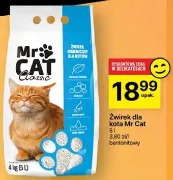 Delikatesy Centrum Żwirek dla kota Mr Cat oferta