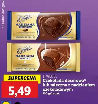 Lidl Czekolada nadziana mleczna E. wedel oferta