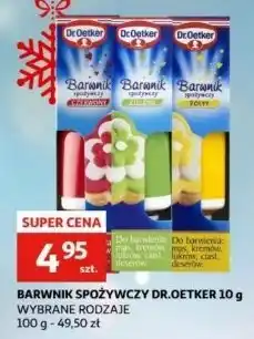 Auchan Barwnik spożywczy w żelu zielony Dr. Oetker oferta