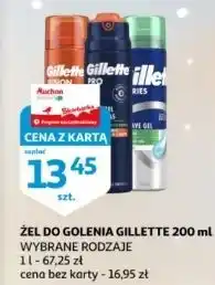 Auchan Żel do golenia sensitive Gillette Pro oferta