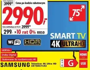 Media Expert Smart tv Samsung oferta