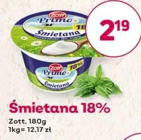 Społem Zott Primo Śmietana 18 % 180 g oferta