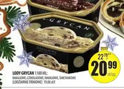 Społem Szczecin Grycan Lody bakaliowe 1100 ml oferta