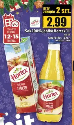 Topaz Sok 100% jabłko Hortex oferta