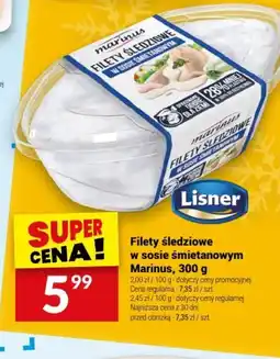 Twój Market Filety śledziowe w sosie śmietanowym Lisner oferta