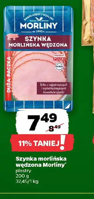 Netto Szynka morlińska wędzona Morliny oferta