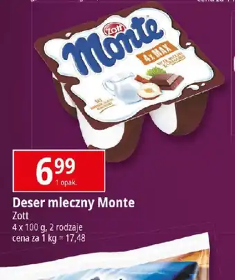 E.Leclerc Deser mleczny Monte Zott oferta