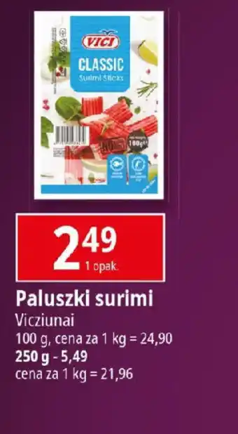 E.Leclerc Paluszki surimi Vicciami oferta