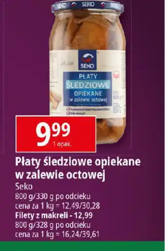 E.Leclerc Płaty śledziowe opiekane w zalewie octowej oferta