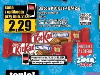 Topaz Baton Kit Kat Chunky oferta