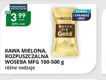 Eurocash Cash & Carry Kawa mielona, rozpuszczalna Woseba MFG oferta