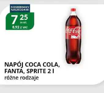 Eurocash Cash & Carry Napój Coca Cola, Fanta, Sprite oferta