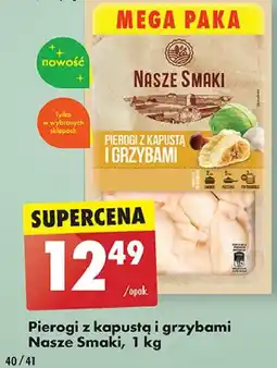 Biedronka Pierogi z kapusta i grzybami Nasze smaki oferta