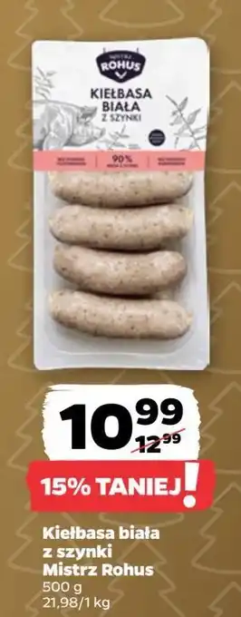 Netto Kiełbasa biała z szynki Mistrz Rohus oferta