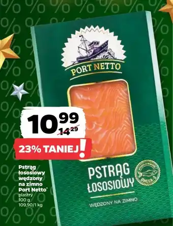 Netto Pstrąg łososiowy wędzony plastry Port Netto oferta