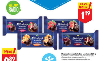 Lewiatan Biszkopty w czekoladzie Lewiatan 135g oferta