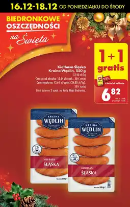 Biedronka Kiełbasa śląska Kraina Wędlin oferta