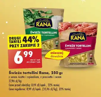 Biedronka Tortellini z prosciutto i serem Giovanni Rana oferta