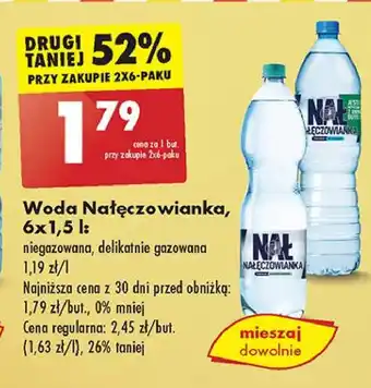 Biedronka Woda delikatnie gazowana Nałęczowianka oferta