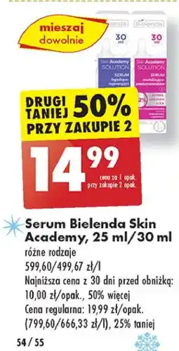 Biedronka Serum rozświetlająco-rozjaśniające Bielenda Skin Academy Solution oferta