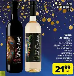 Carrefour Wino Africant Pinotage oferta
