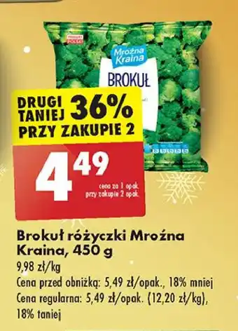 Biedronka Brokuły Mroźna Kraina oferta