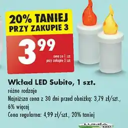 Biedronka Wkład led s5 50 dni czerwony Subito oferta