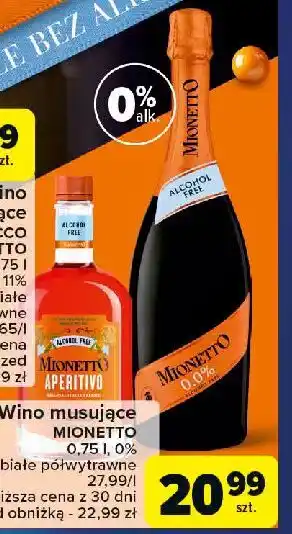 Carrefour Wino Mionetto 0.0% oferta